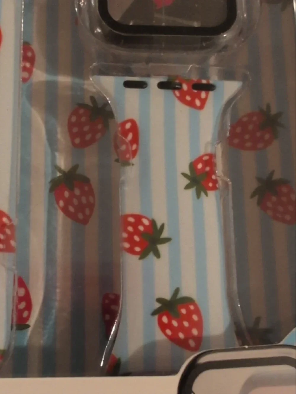 Pink Sky Strawberry Silicone Watch Band for 42mm Apple Watch